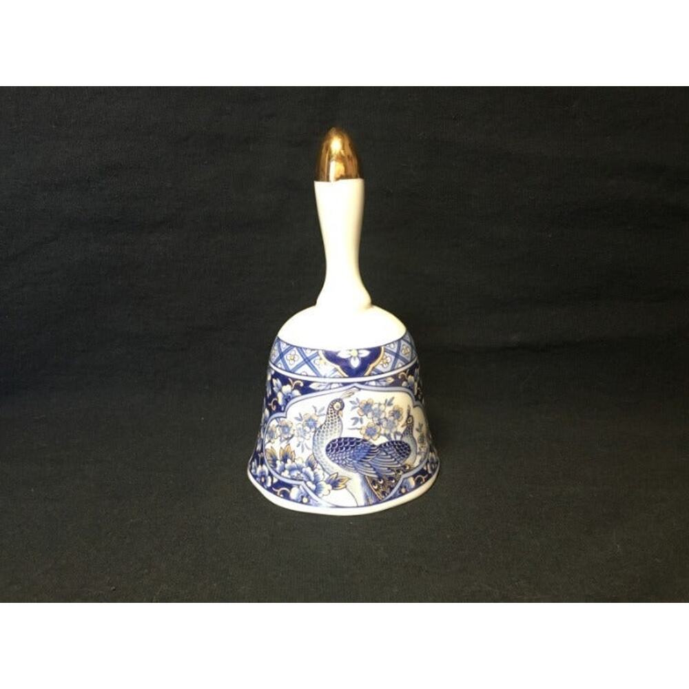 Vintage Porcelain Jamestown China Royal Peacock Blue Bell